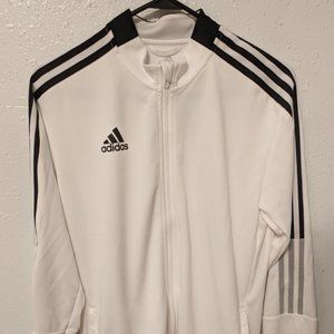 Adidas White Medium Tracksuit Jacket Primegreen